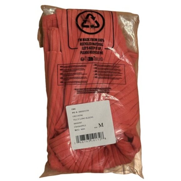 NWT Free People Tilly Long Sleeve Cardi in Coral - Size Medium - Picture 10 of 10